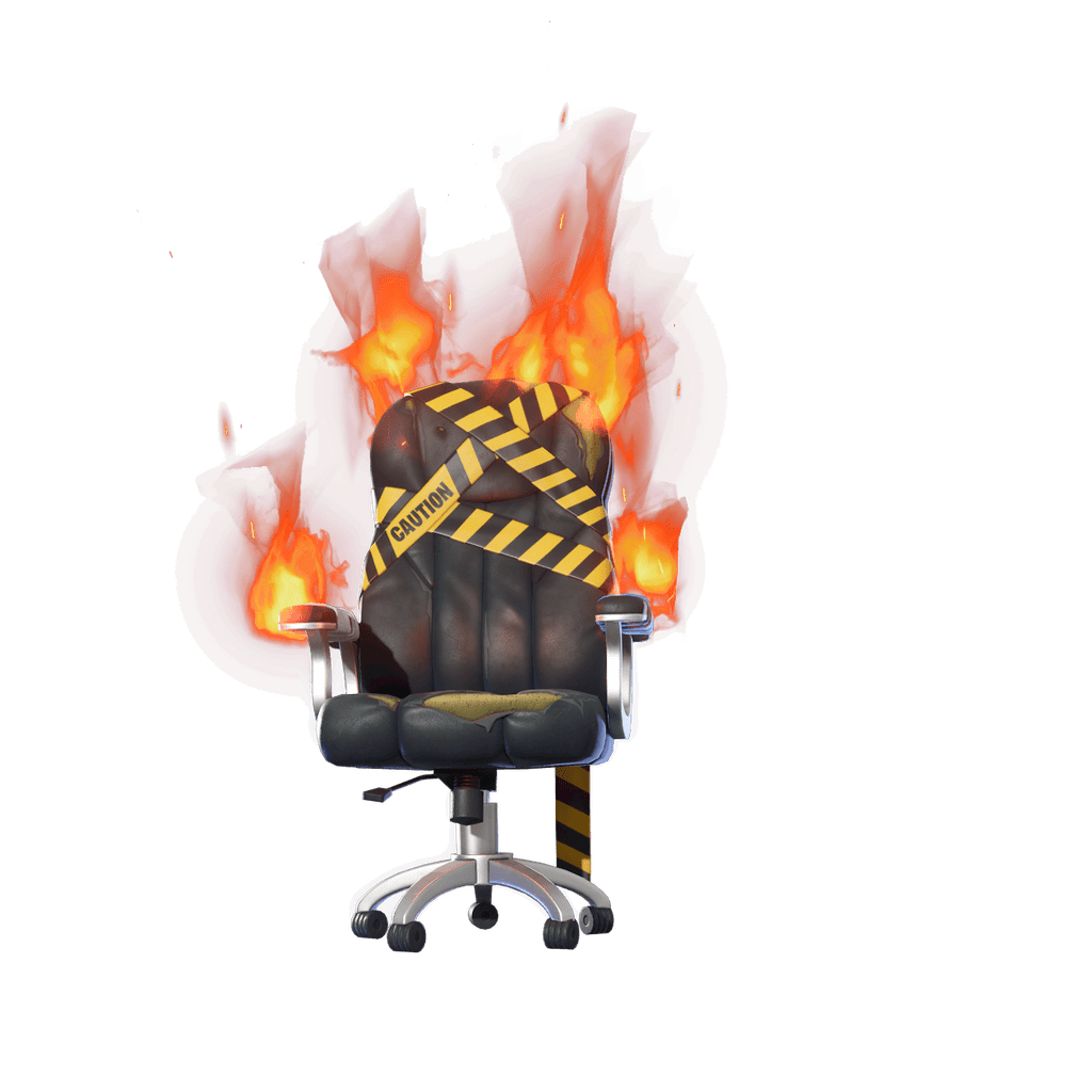 Fauteuil en feu