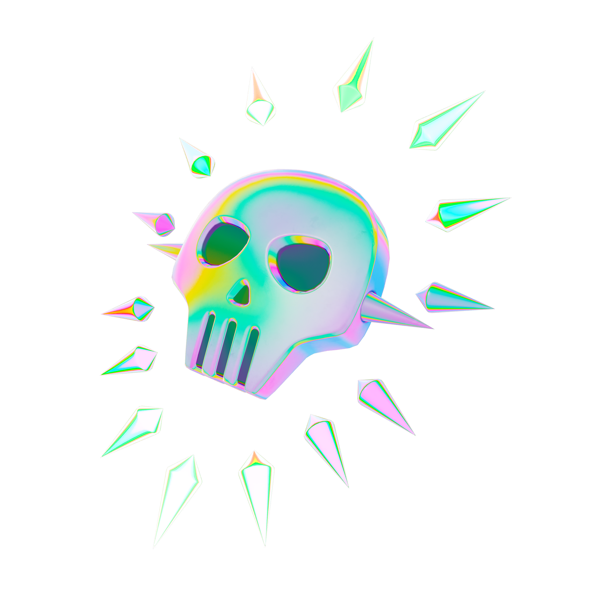 スタッド・スカル（アイコンシリーズ バックアクセサリー）- フォートナイト