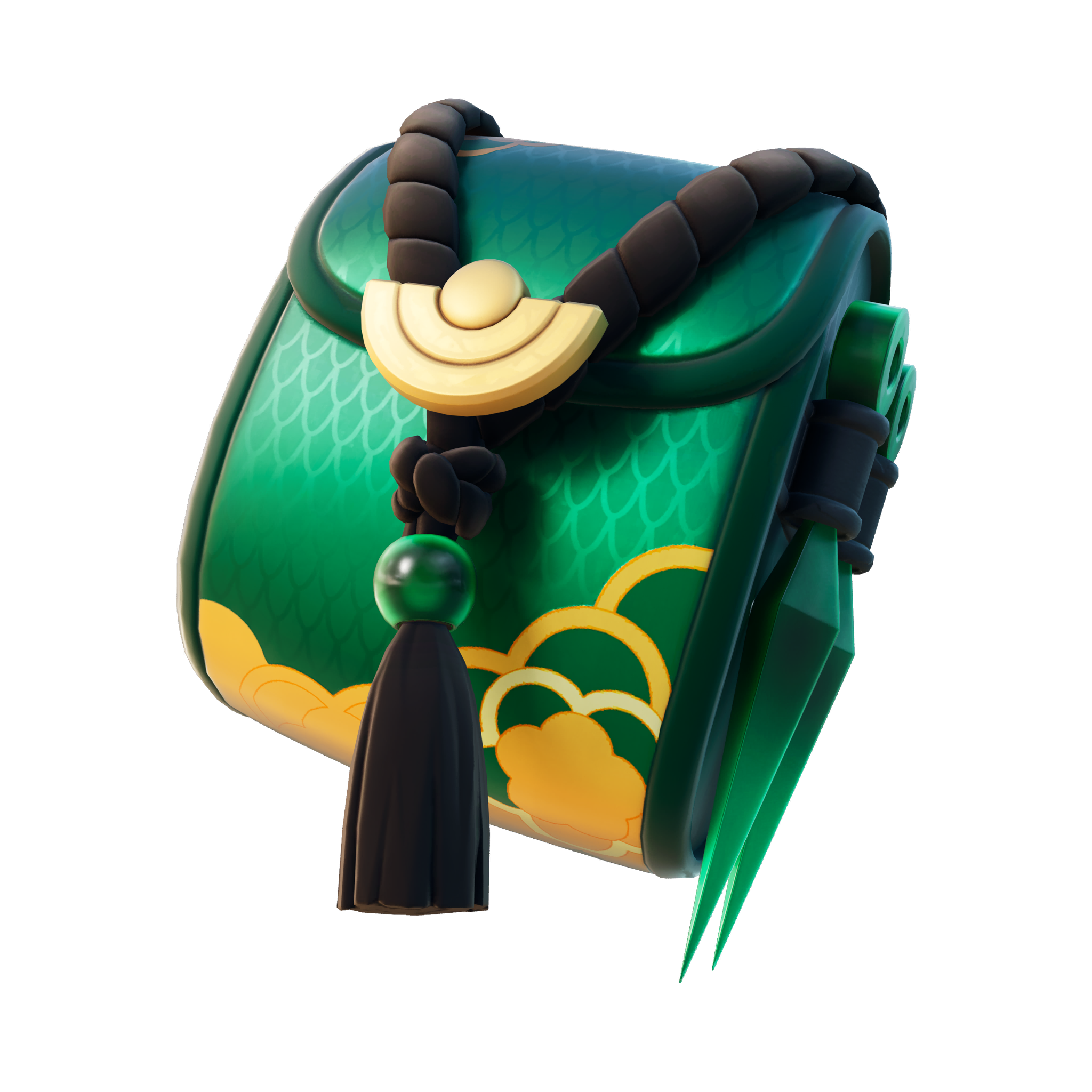 グリーン・クナイ・キャリーオール（レア バックアクセサリー）- フォートナイト