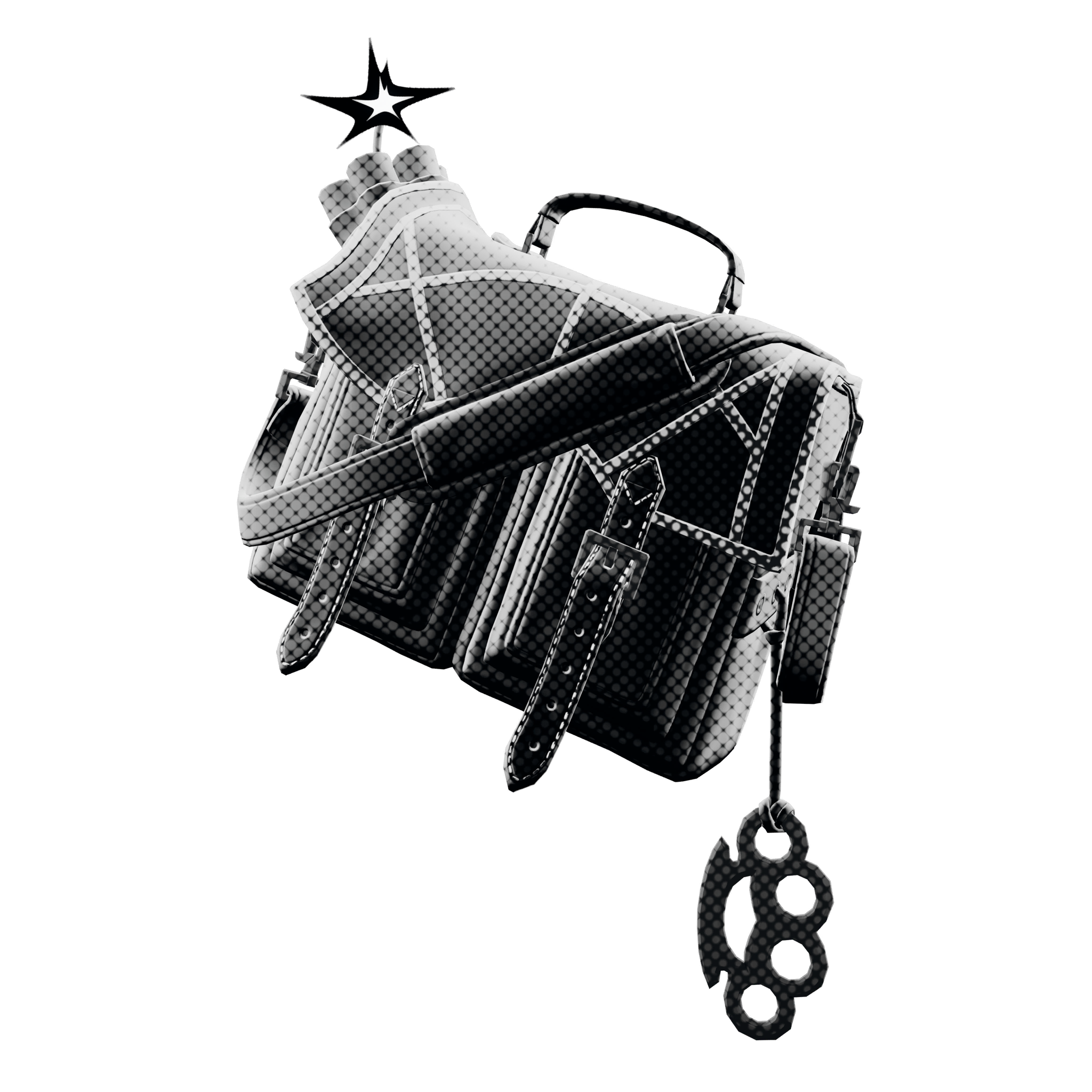 スパイダーマン・ノワールのカバン（MARVELシリーズ バックアクセサリー）- フォートナイト