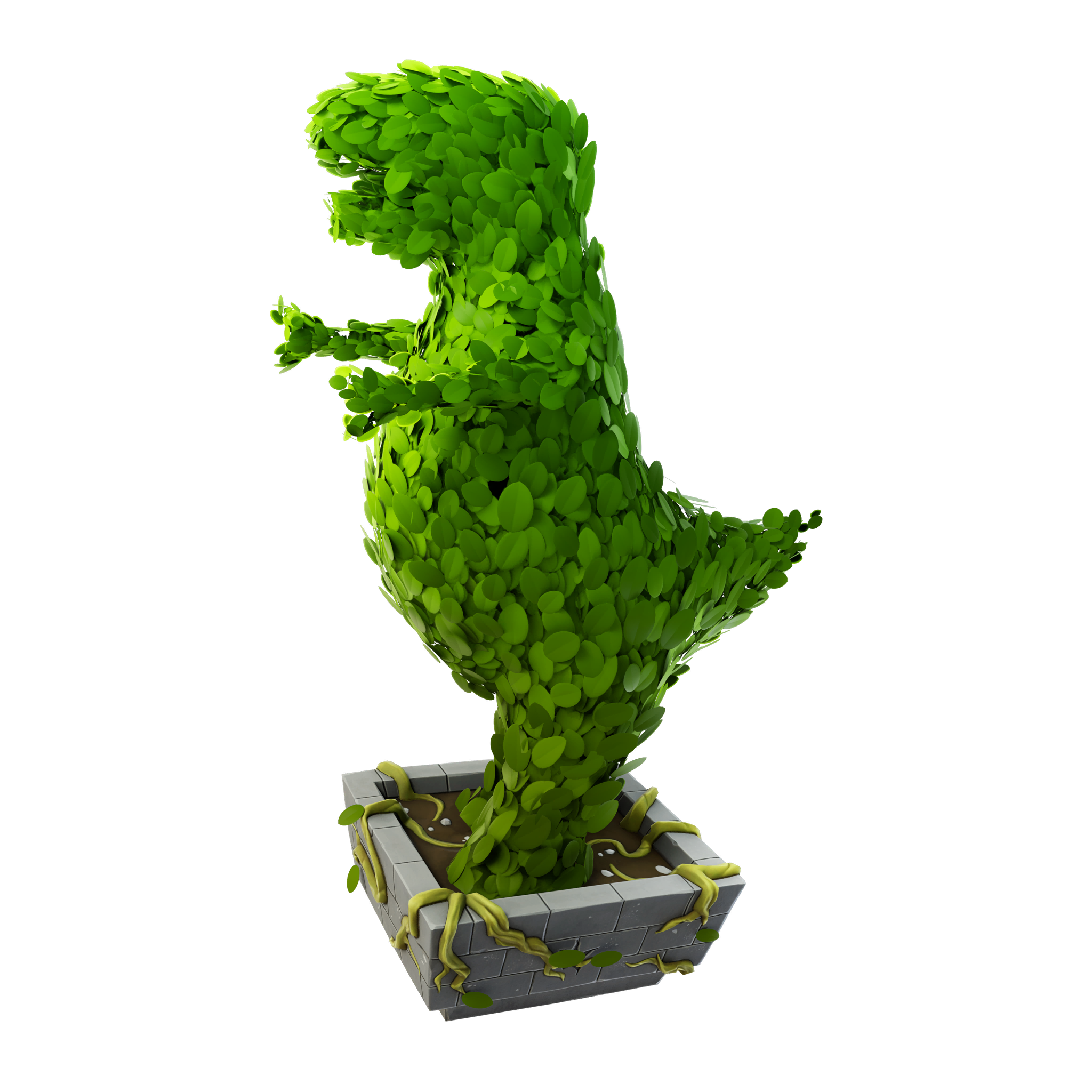 ティラノサウルス・トピアリー（レア バックアクセサリー）- フォートナイト