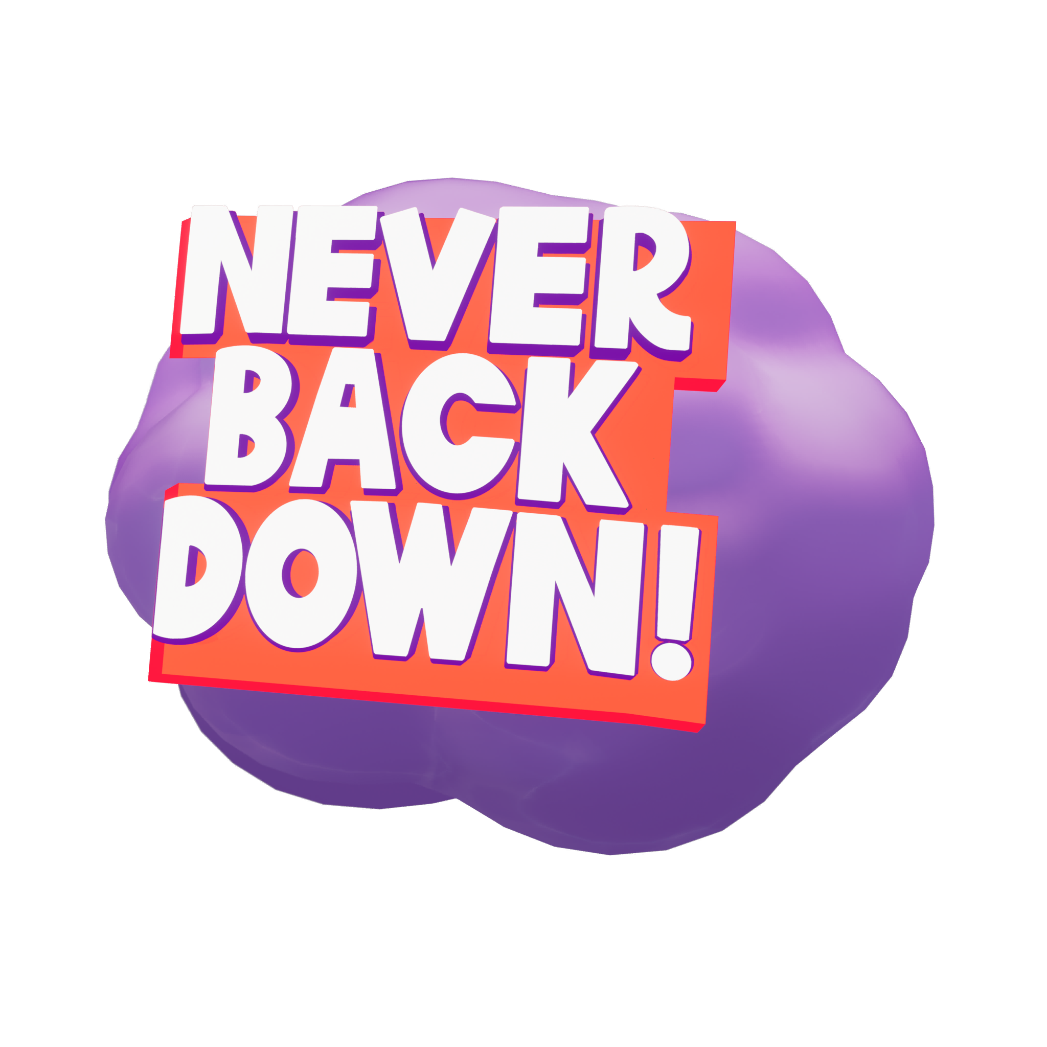 Never Back Down（アイコンシリーズ バックアクセサリー）- フォートナイト