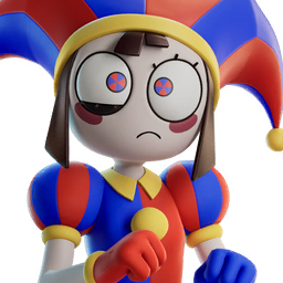 Skin Pomni Fortnite Icon Image
