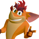 Crash clásico personaje Estilo