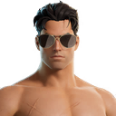 Lunettes baissées