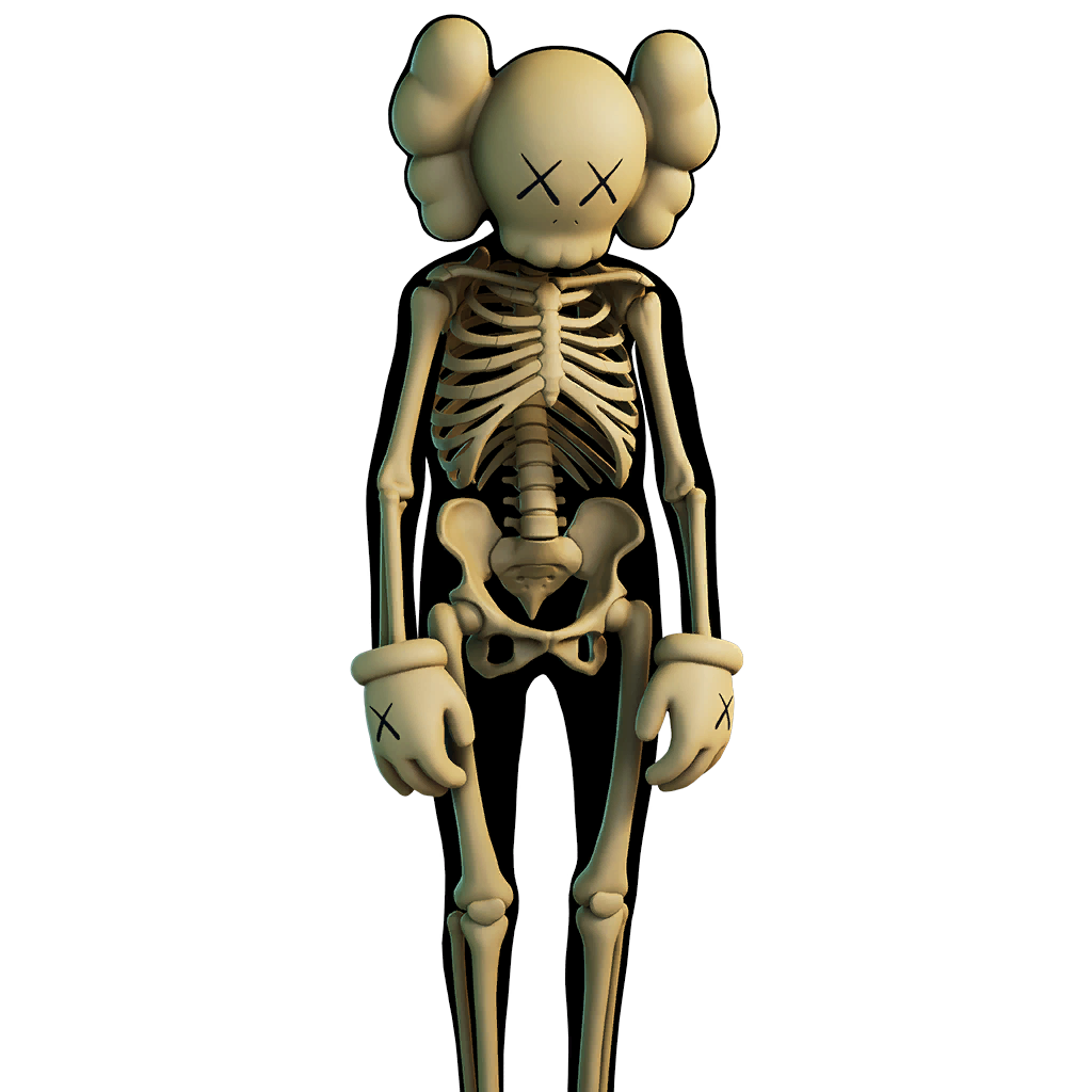 kaws skeleton fortnite kin