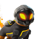 helmet on