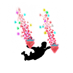 Cascata al neon