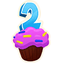 バースデーカップケーキ