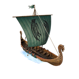 Wolf-Kissed Longboat