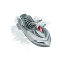 Silver Speedboat umbrella Style