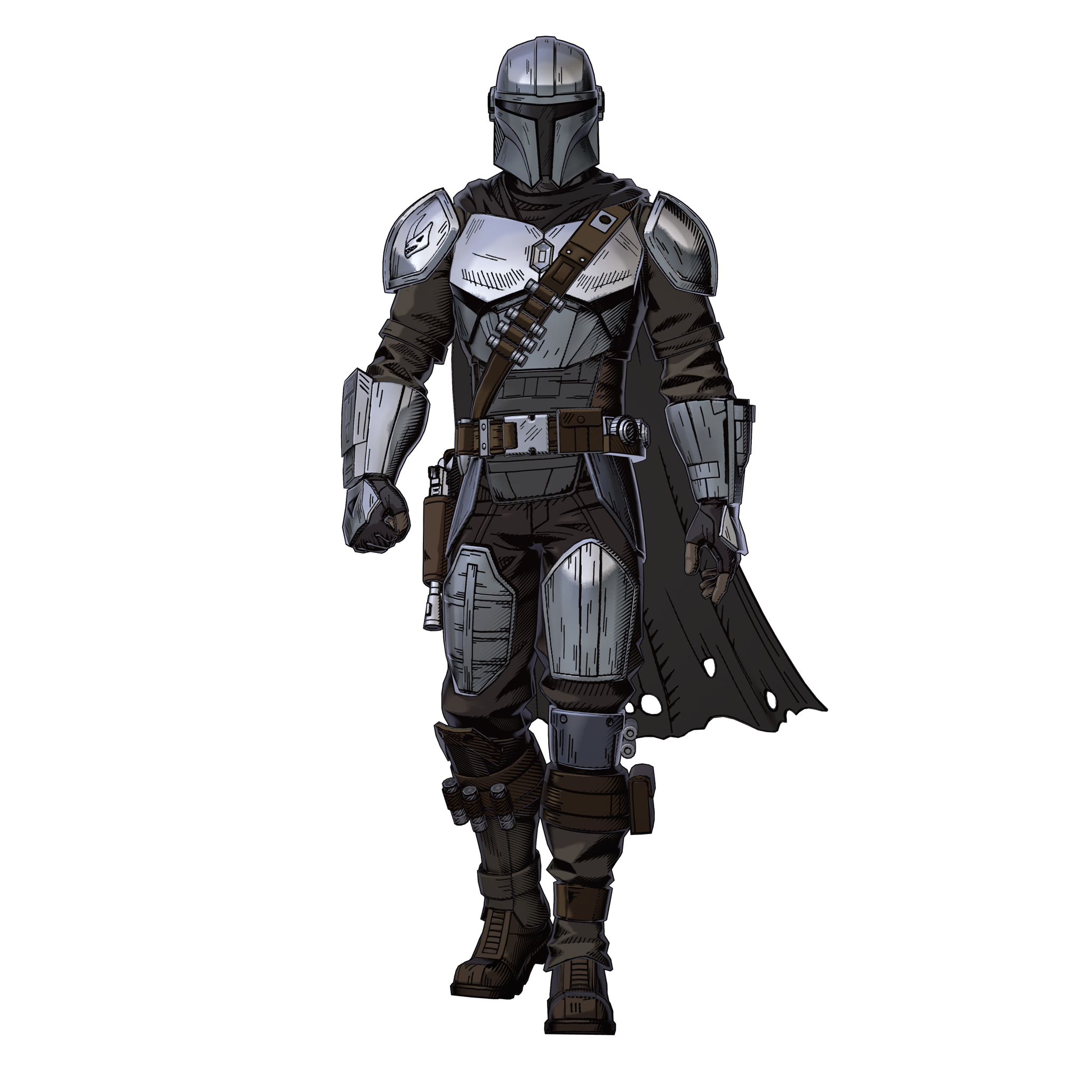 マンダロリアン(ペン&インク)（Starwars バンドル）1,500 V-Bucks - フォートナイト