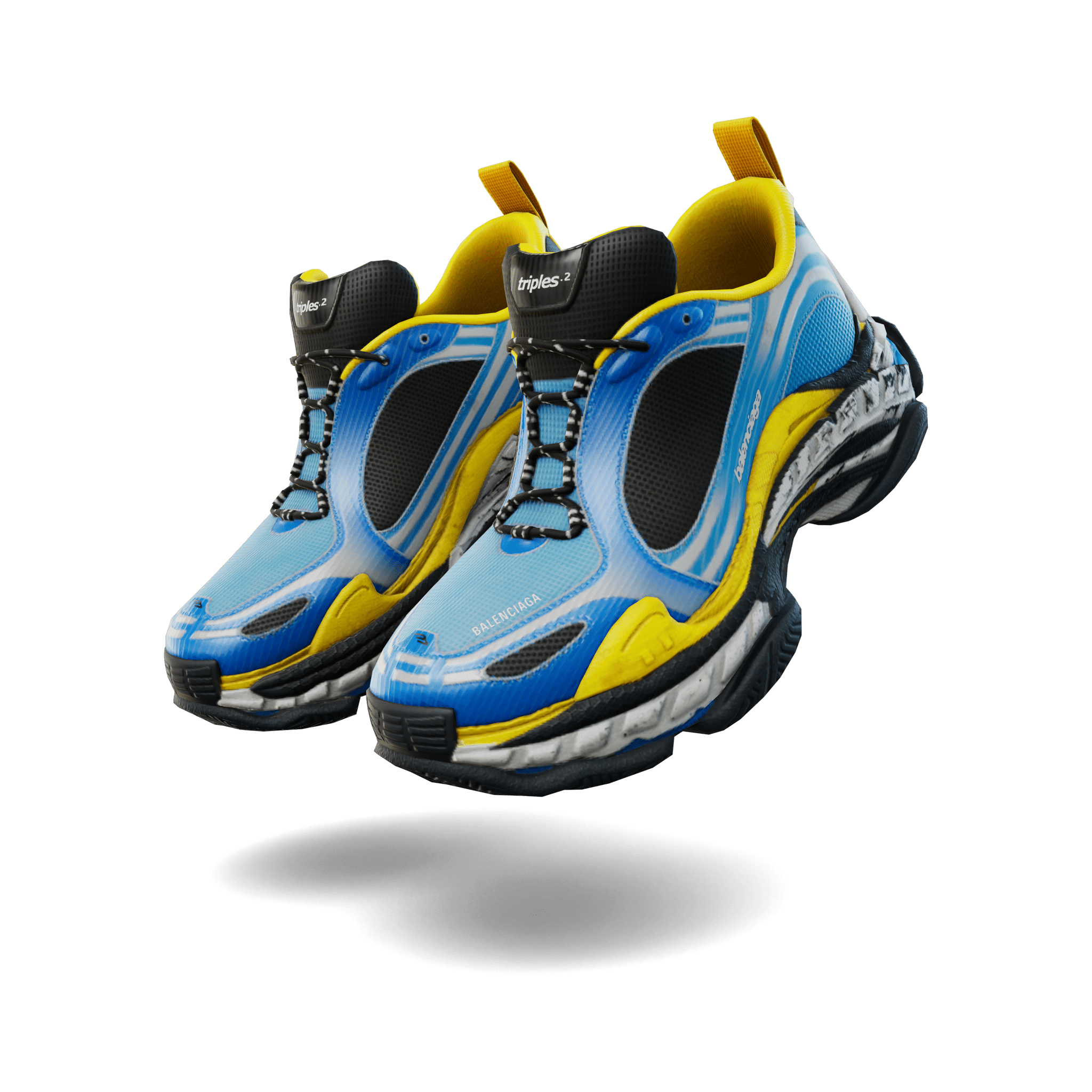 Balenciaga Triple S.2 ‘Blue/White/Yellow’ Balenciaga Triple S.2 ‘Blue/White/Yellow’
