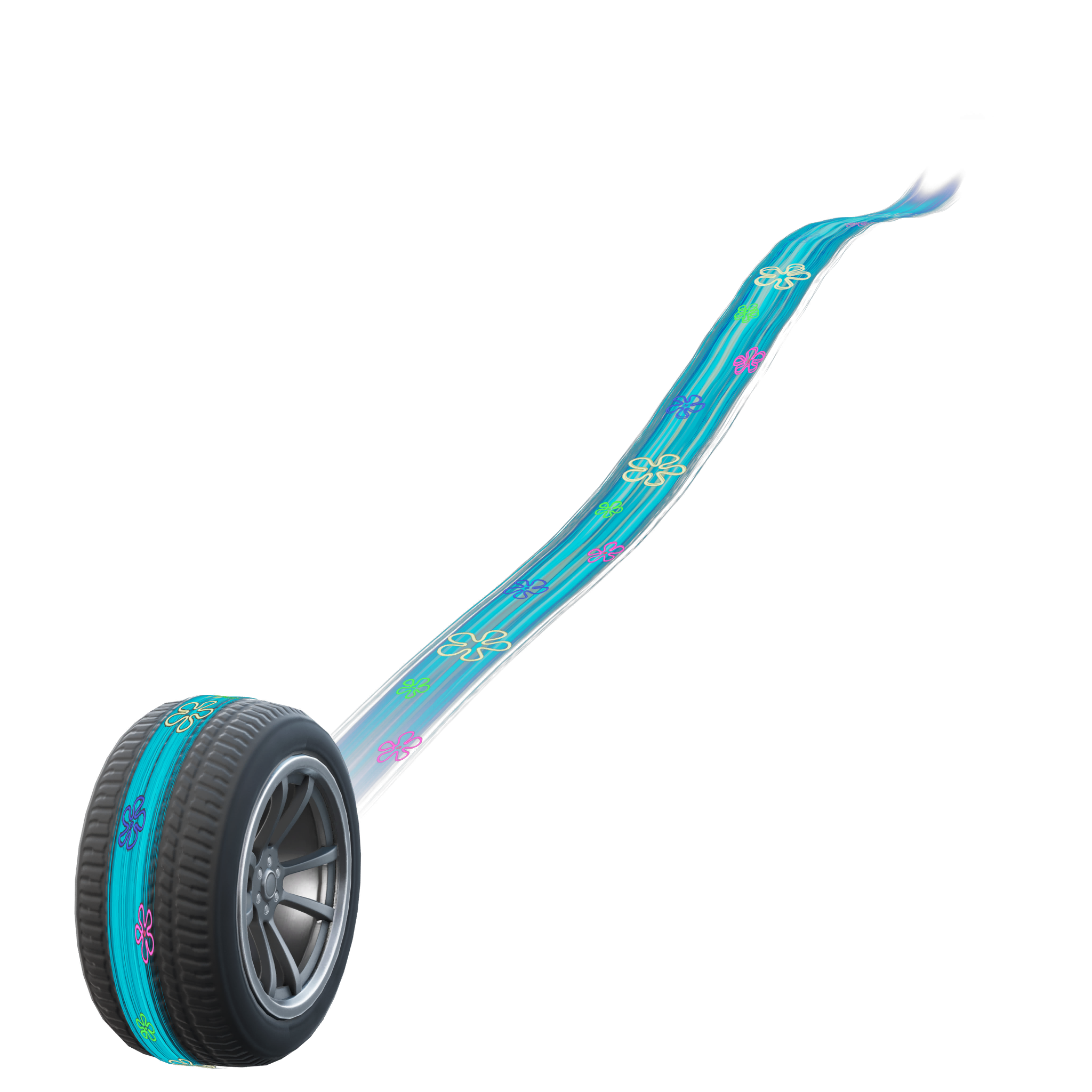 Flower Cloud Waves Trail