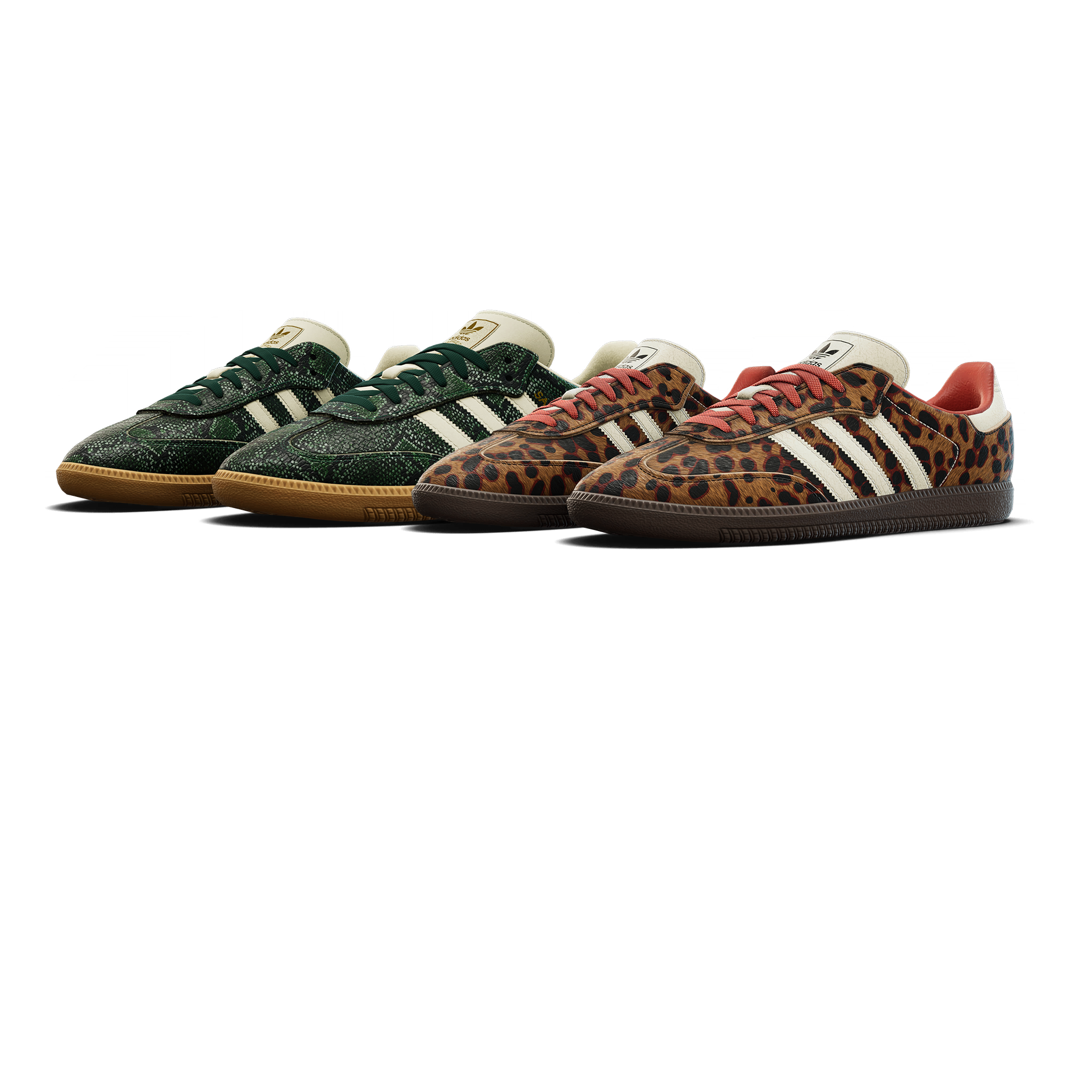 Pacotão adidas Samba OG 'Python' & 'Leopard'