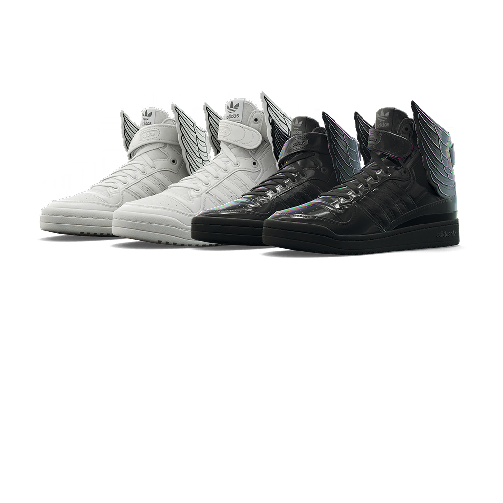 adidas Forum JS Wings 'Black Opal' and 'White' Bundle