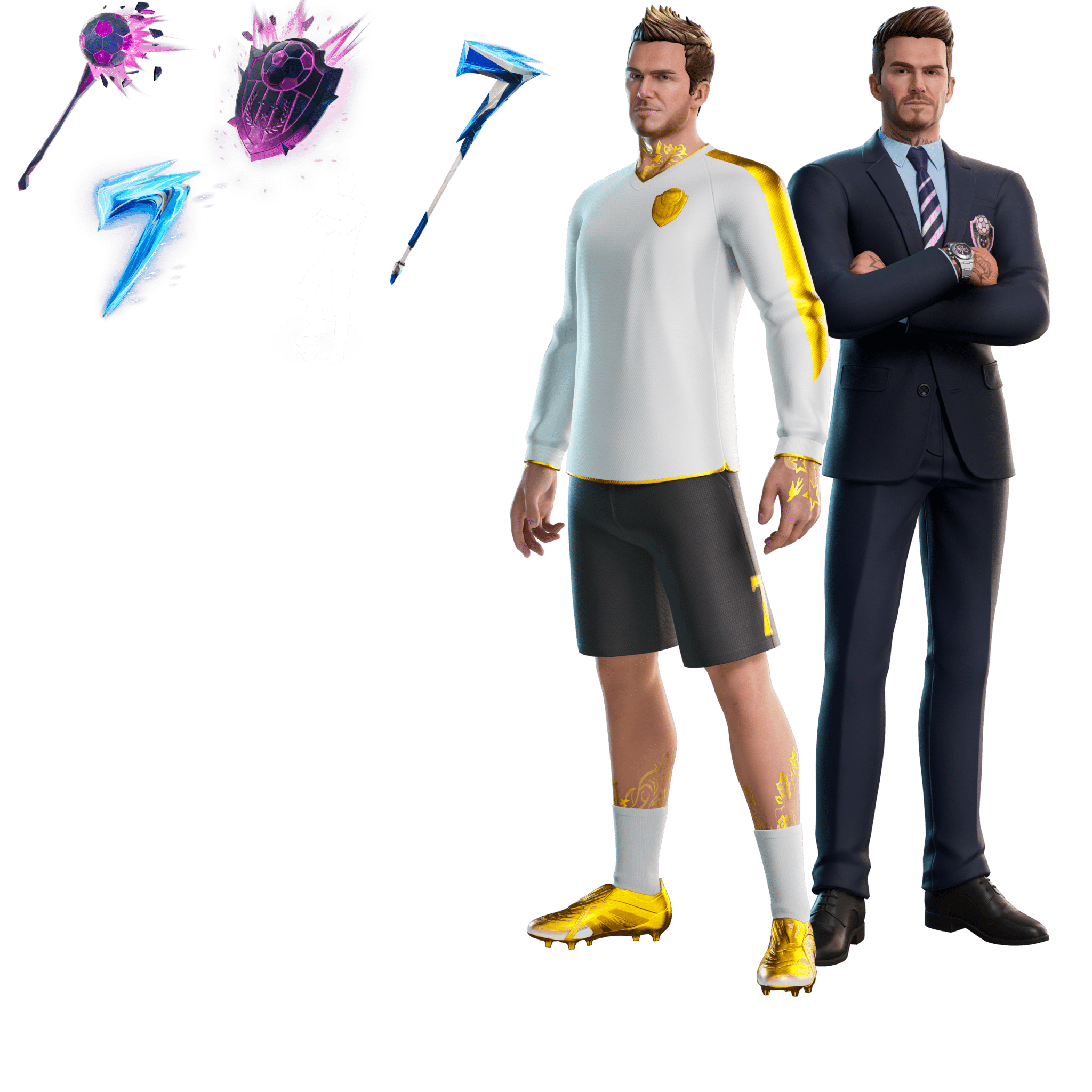 David Beckhamバンドル（アイコンシリーズ バンドル）2,400 V-Bucks - フォートナイト