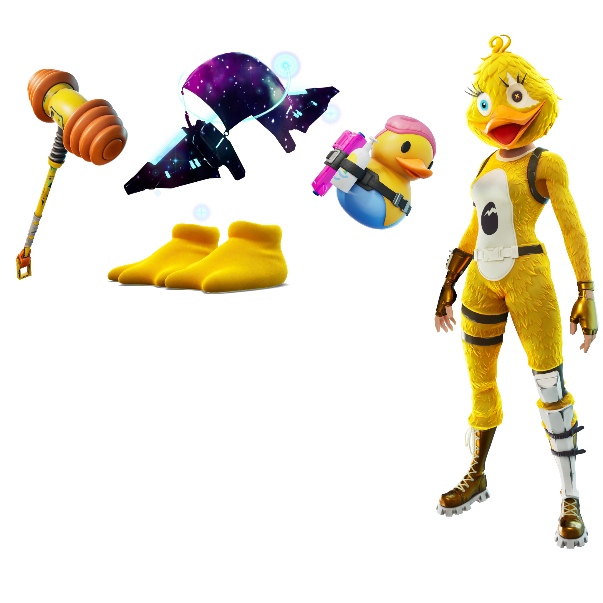 DuckyTheGamerのロッカーバンドル（アンコモン バンドル）1,800 V-Bucks - フォートナイト