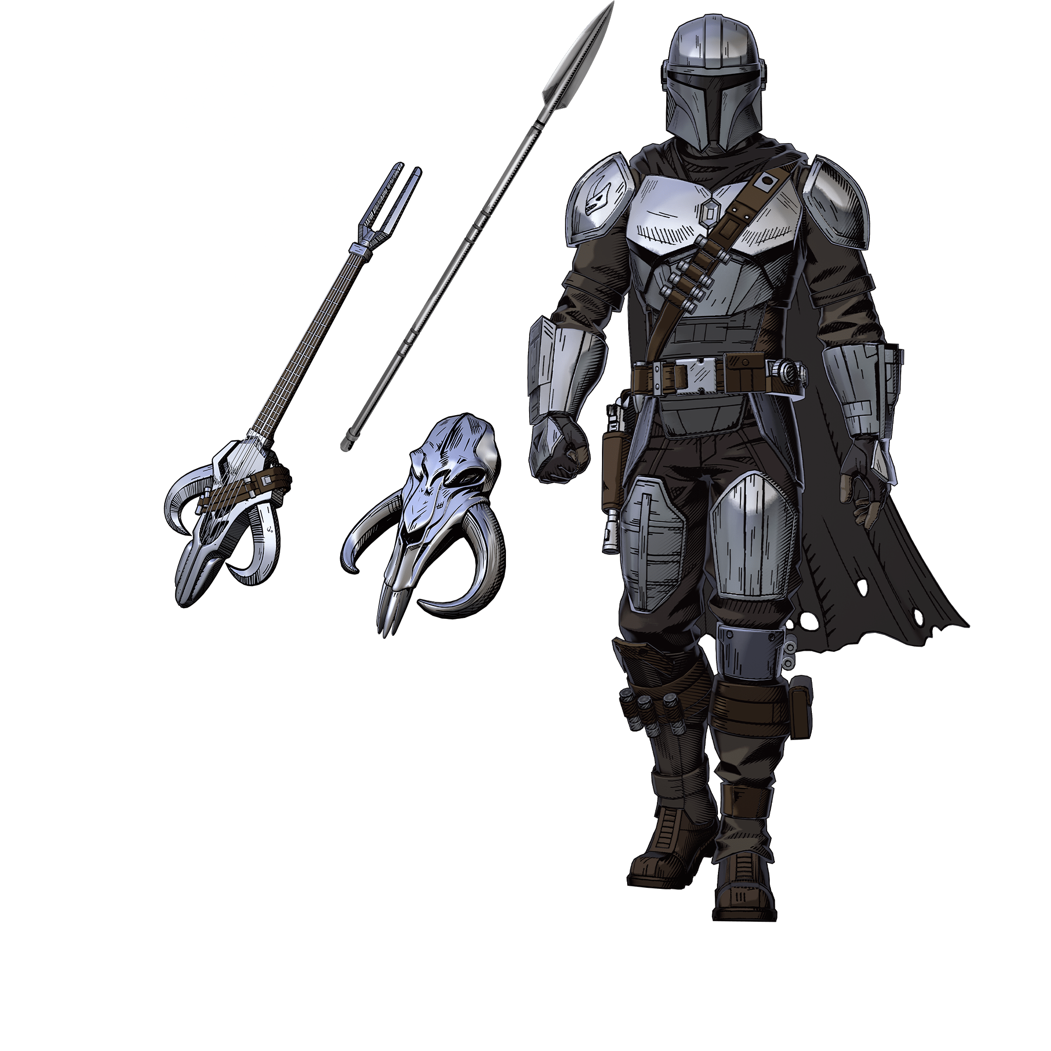 The Mandalorian (Pen & Ink)