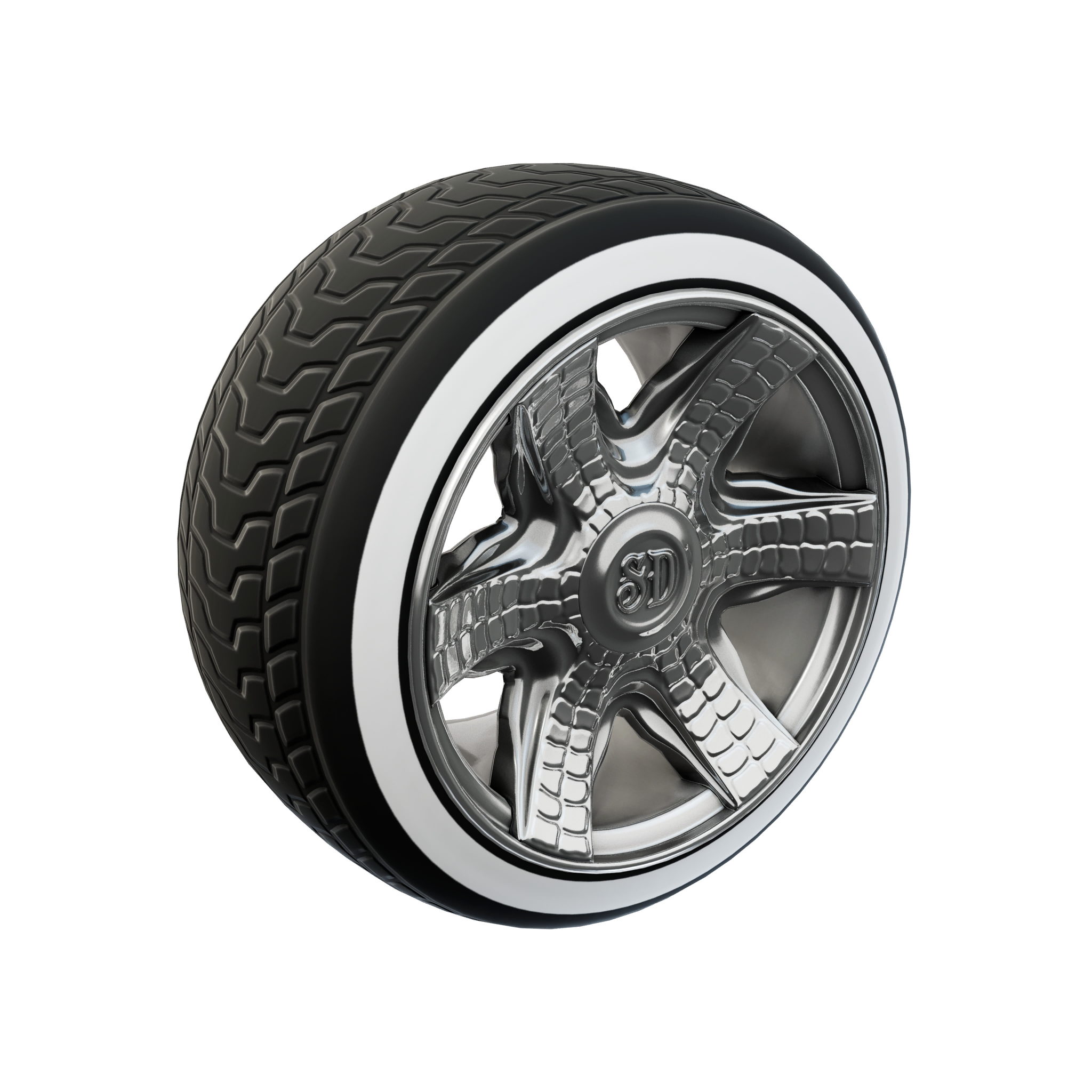 SDホワイトウォール（アイコンシリーズ ホイール）400 V-Bucks - フォートナイト