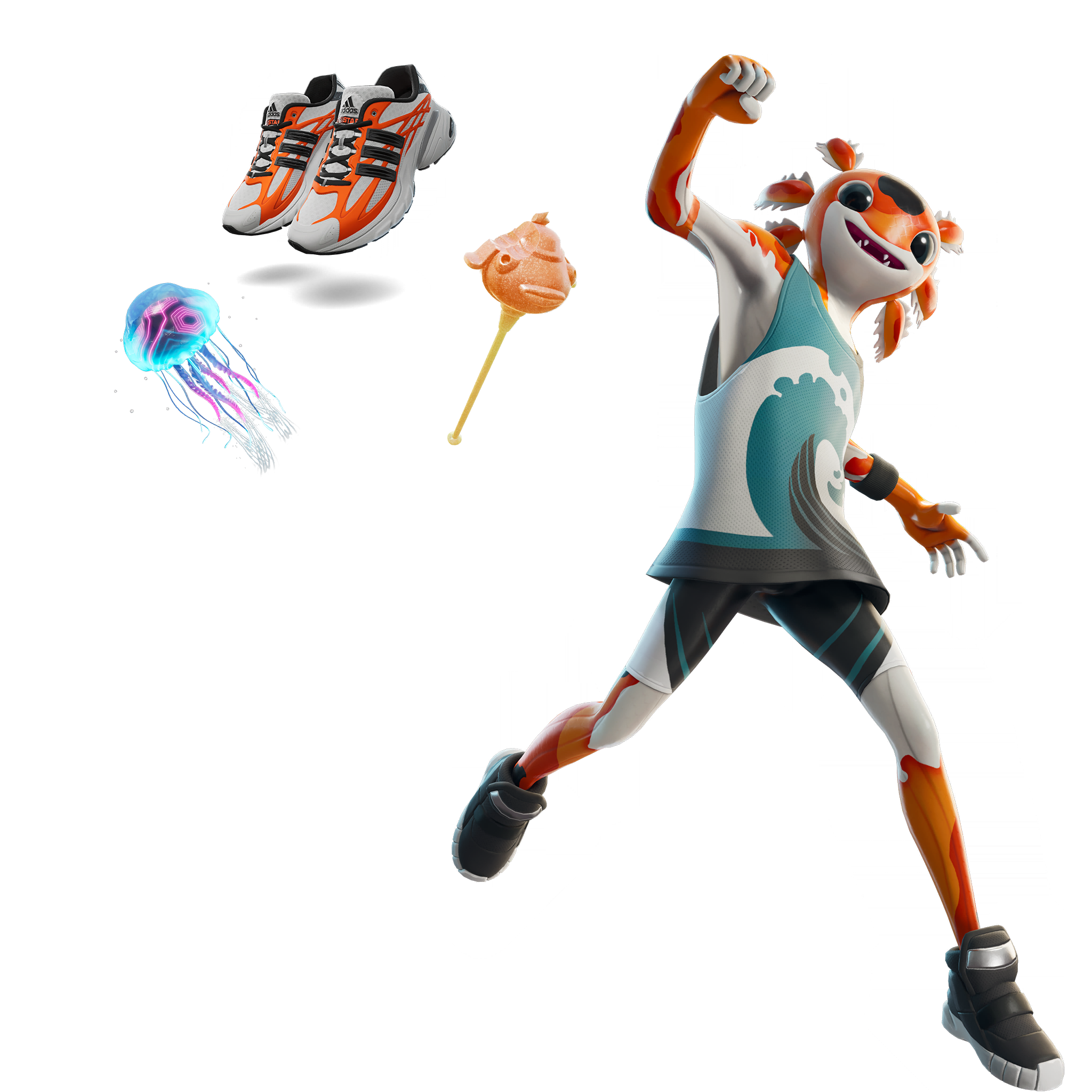 Lote adidas Solar Orange "Squid"