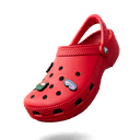 Crocs Classic Clog 'Varsity Red' - Jibbitz (On)