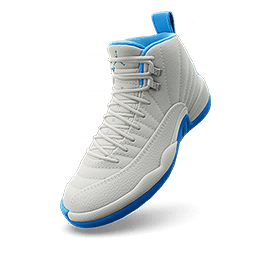 AIR JORDAN 12 RETRO "WHITE/UNIVERSITY BLUE"