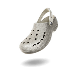 Crocs Baya Glitter Platform Clog 'Pearl White'